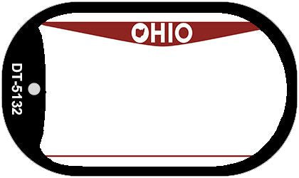Ohio State Blank Novelty Metal Dog Tag Necklace DT-5132