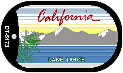 California Lake Tahoe State Blank Novelty Metal Dog Tag Necklace DT-5173