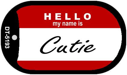 Cutie Novelty Metal Dog Tag Necklace DT-5193