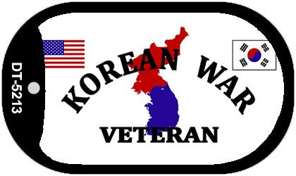 Korean War Veteran Novelty Metal Dog Tag Necklace DT-5213