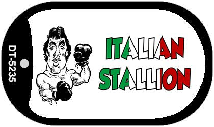 Italian Stallion Novelty Metal Dog Tag Necklace DT-5235