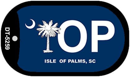 IOP Blue South Carolina Novelty Metal Dog Tag Necklace DT-5259
