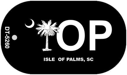 IOP Black South Carolina Novelty Metal Dog Tag Necklace DT-5260