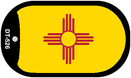 New Mexico State Flag Metal Novelty Dog Tag Necklace DT-526