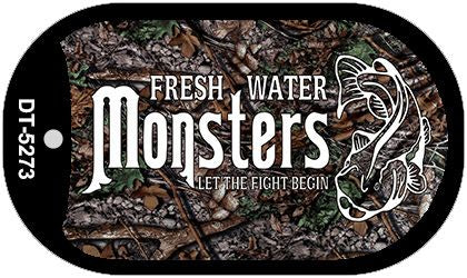 Fresh Water Monsters Novelty Metal Dog Tag Necklace DT-5273