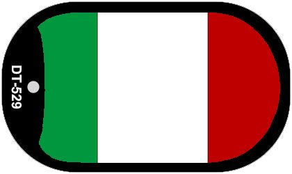 Italy Flag Metal Novelty Dog Tag Necklace DT-529