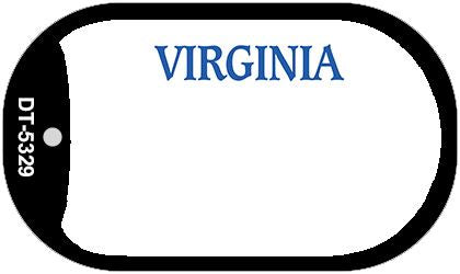 Virginia State Blank Novelty Metal Dog Tag Necklace DT-5329