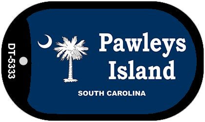 Pawleys Island Blue Novelty Metal Dog Tag Necklace DT-5333