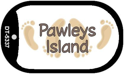 Pawleys Island Foot s Novelty Metal Dog Tag Necklace DT-5337