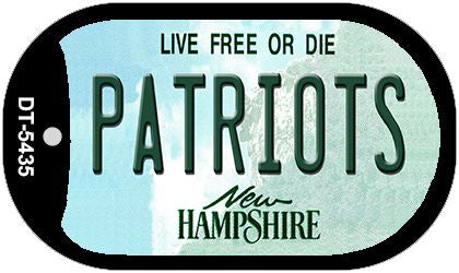 Patriots New Hampshire Novelty Metal Dog Tag Necklace DT-5435