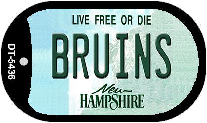 Bruins New Hampshire Novelty Metal Dog Tag Necklace DT-5436