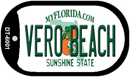 Vero Beach Florida Novelty Metal Dog Tag Necklace DT-6001