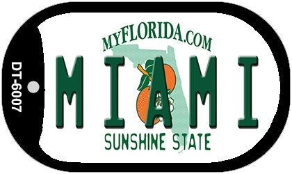 Miami Florida Novelty Metal Dog Tag Necklace DT-6007