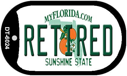 Retired Florida Novelty Metal Dog Tag Necklace DT-6024