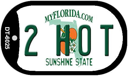2 Hot Florida Novelty Metal Dog Tag Necklace DT-6025