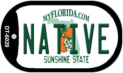 Native Florida Novelty Metal Dog Tag Necklace DT-6029