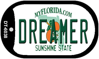 Dreamer Florida Novelty Metal Dog Tag Necklace DT-6038