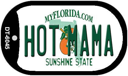 Hot Mama Florida Novelty Metal Dog Tag Necklace DT-6045