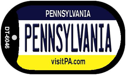 Pennsylvania Novelty Metal Dog Tag Necklace DT-6046