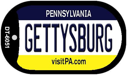 Gettysburg Pennsylvania Novelty Metal Dog Tag Necklace DT-6051