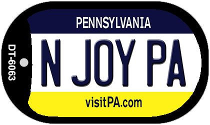 N Joy PA Pennsylvania Novelty Metal Dog Tag Necklace DT-6063