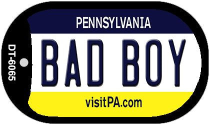 Bad Boy Pennsylvania Novelty Metal Dog Tag Necklace DT-6065