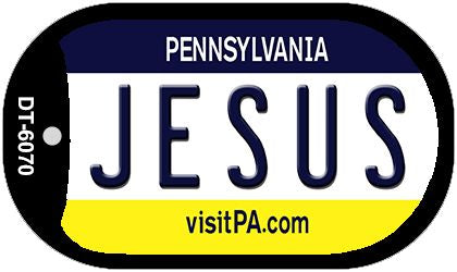 Jesus Pennsylvania Novelty Metal Dog Tag Necklace DT-6070