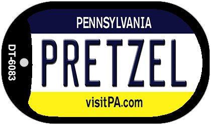 Pretzel Pennsylvania Novelty Metal Dog Tag Necklace DT-6083