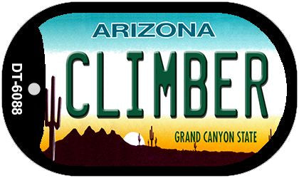 Climber Arizona Novelty Metal Dog Tag Necklace DT-6088