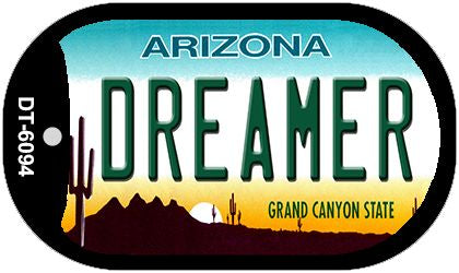Dreamer Arizona Novelty Metal Dog Tag Necklace DT-6094