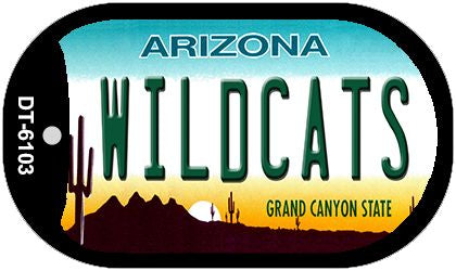 Wildcats Arizona Novelty Metal Dog Tag Necklace DT-6103