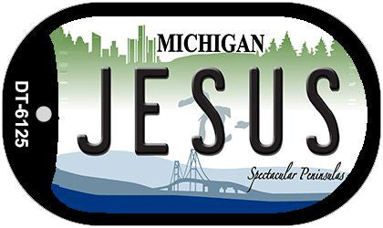 Jesus Michigan Novelty Metal Dog Tag Necklace DT-6125
