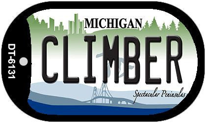 Climber Michigan Novelty Metal Dog Tag Necklace DT-6131