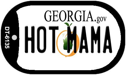 Hot Mama Georgia Novelty Metal Dog Tag Necklace DT-6135