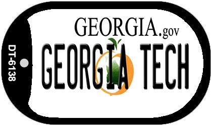 Georgia Tech Novelty Metal Dog Tag Necklace DT-6138