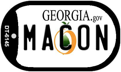 Macon Georgia Novelty Metal Dog Tag Necklace DT-6145
