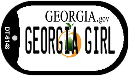 Georgia Girl Novelty Metal Dog Tag Necklace DT-6148