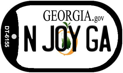 N Joy GA Georgia Novelty Metal Dog Tag Necklace DT-6155