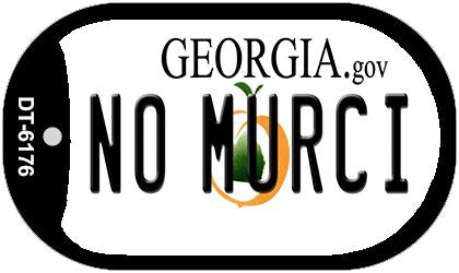 No Murci Georgia Novelty Metal Dog Tag Necklace DT-6176