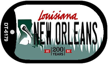 New Orleans Louisiana Novelty Metal Dog Tag Necklace DT-6179