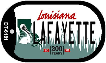 Lafayette Louisiana Novelty Metal Dog Tag Necklace DT-6181