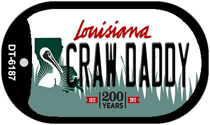 Craw Daddy Louisiana Novelty Metal Dog Tag Necklace DT-6187