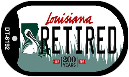 Retired Louisiana Novelty Metal Dog Tag Necklace DT-6192