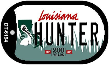 Hunter Louisiana Novelty Metal Dog Tag Necklace DT-6194