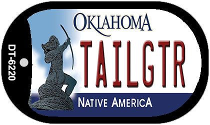 Tailgtr Oklahoma Novelty Metal Dog Tag Necklace DT-6220