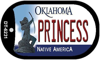 Princess Oklahoma Novelty Metal Dog Tag Necklace DT-6231