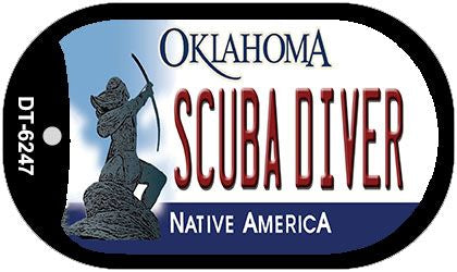 Scuba Diver Oklahoma Novelty Metal Dog Tag Necklace DT-6247