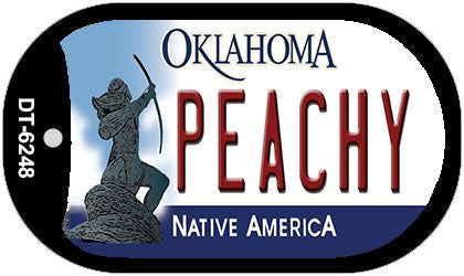 Peachy Oklahoma Novelty Metal Dog Tag Necklace DT-6248