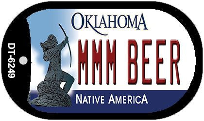MMM Beer Oklahoma Novelty Metal Dog Tag Necklace DT-6249