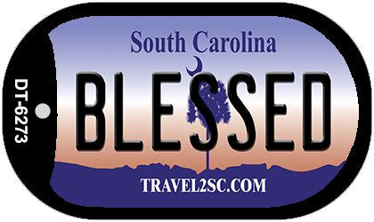 Blessed South Carolina Novelty Metal Dog Tag Necklace DT-6273